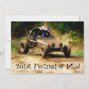 Muddy Mudfest Dunebuggy 4x4ing-händelse Inbjudningar