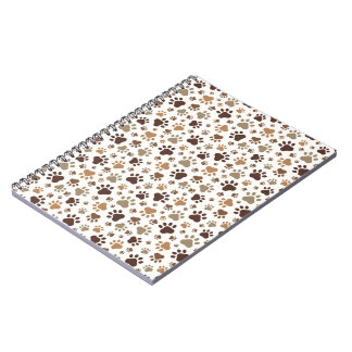 Muddy Paw Prints Spiral Notebook Anteckningsbok