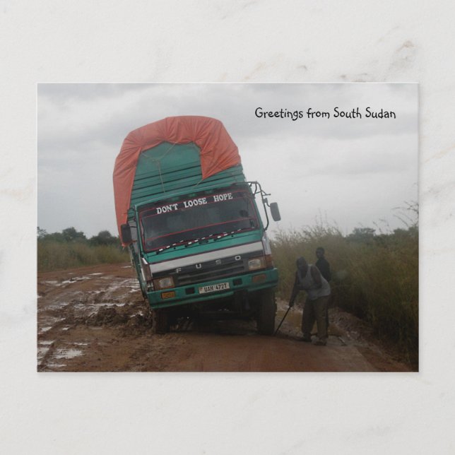 Muddy Road Postcard Vykort (Framsida)