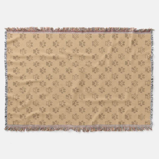 Muddy tass avtryck i beige och brun filt (Framsidan)