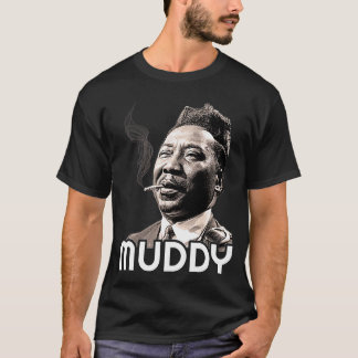 Muddy Vatten Retro Blues Music Legend T Shirt