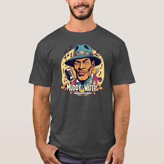Muddy Waters Delta Blues-samling T Shirt (Framsida)