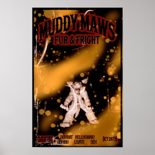 MuddyMaws Päls & Fright #8818 Poster (Framsidan)