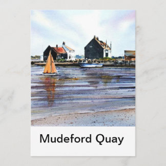 Mudeford Quay-hälsningskort nr 1 Kort