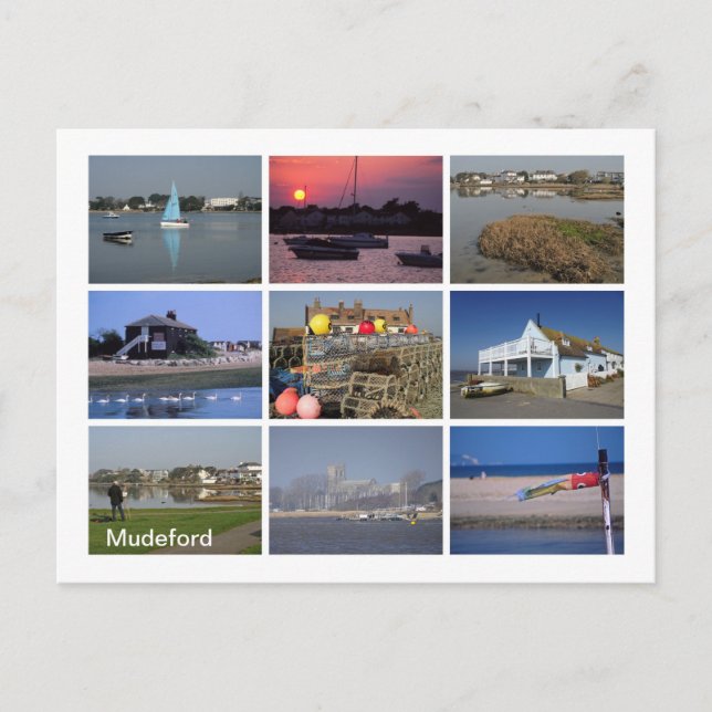 Mudeford Vykort (Framsida)