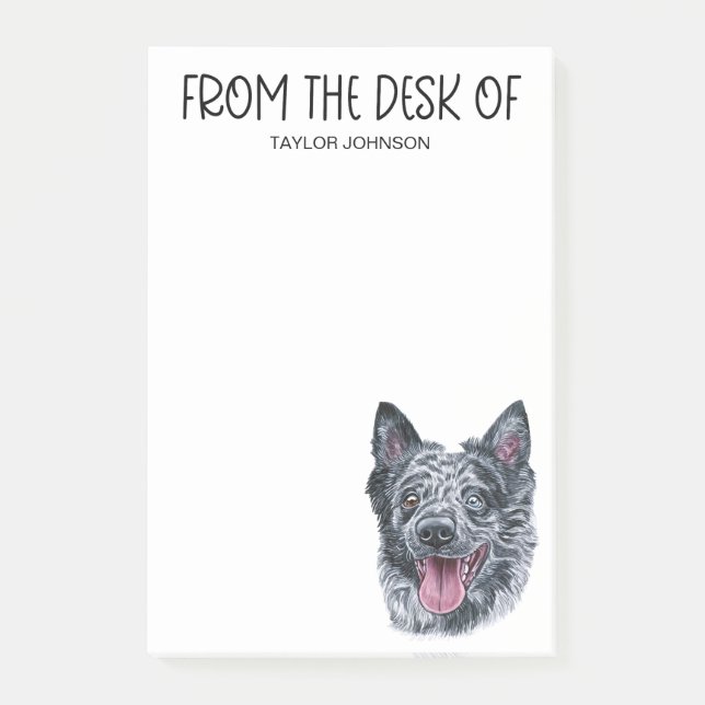 Mudi Älskare Post-it Block (Framsida)