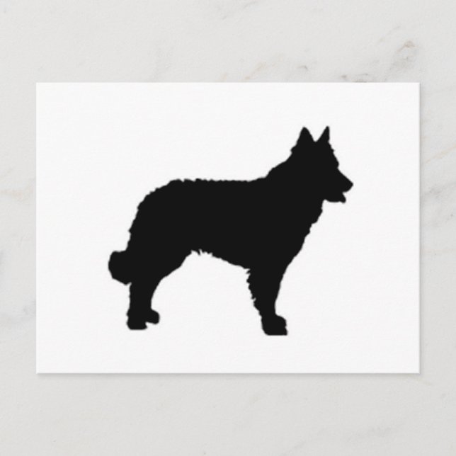 mudi silhouette vykort (Framsida)