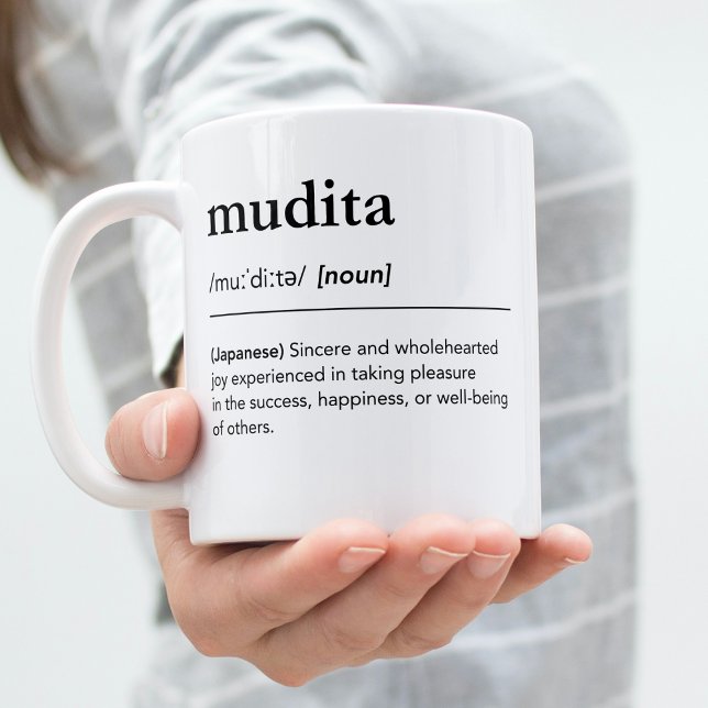 Mudita-definition japanese ord kaffemugg (Skapare uppladdad)