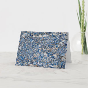 Mudlark Broken Blue China Foleting Card Kort