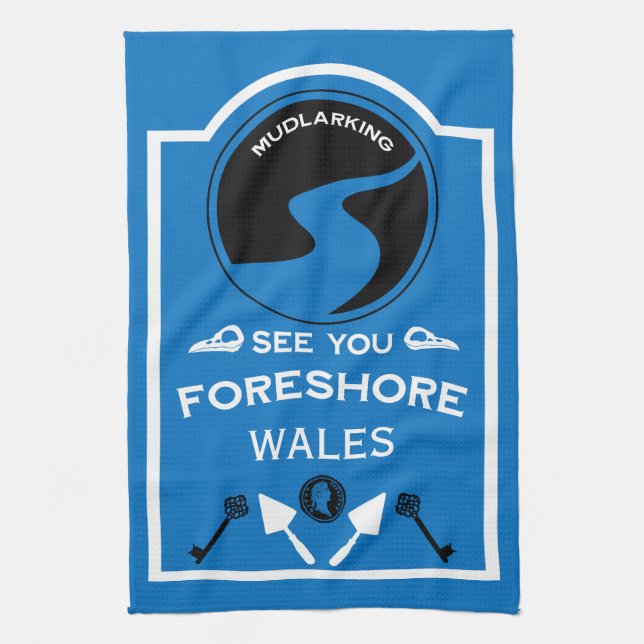 Mudlarking Hobby Gift Kökshandduk (Vertikal)