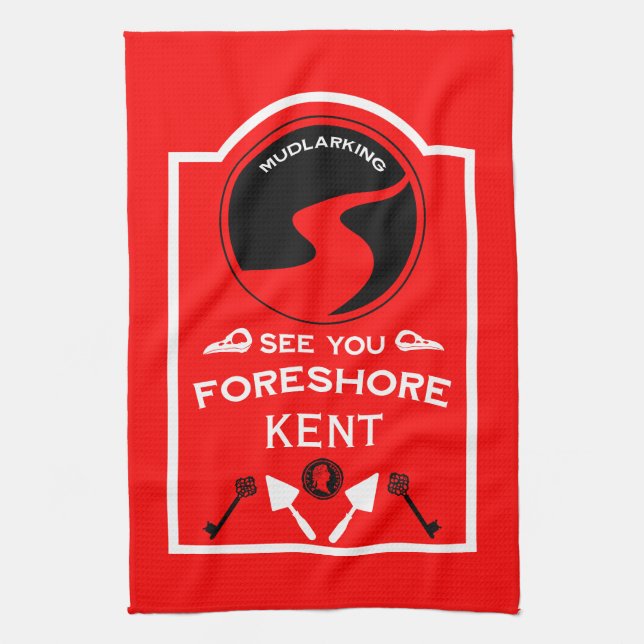 Mudlarking Hobby Gift Kökshandduk (Vertikal)