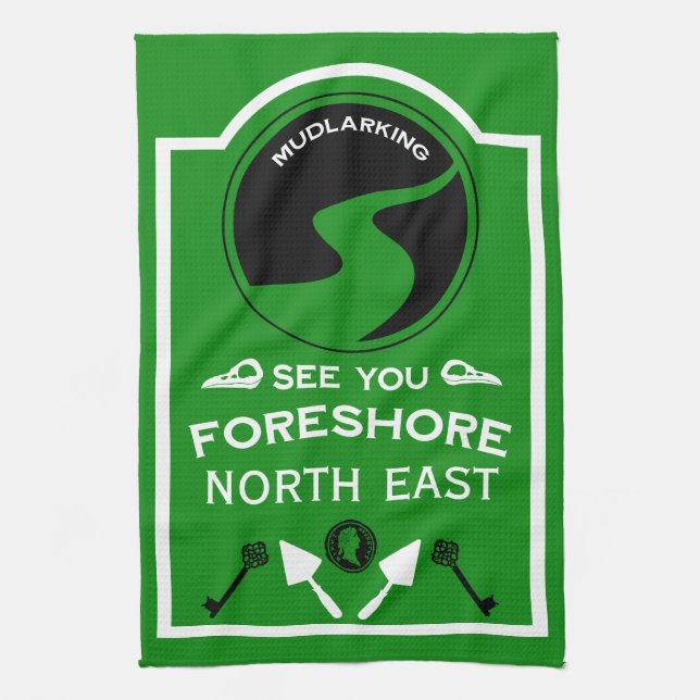 Mudlarking Hobby Gift Kökshandduk (Vertikal)