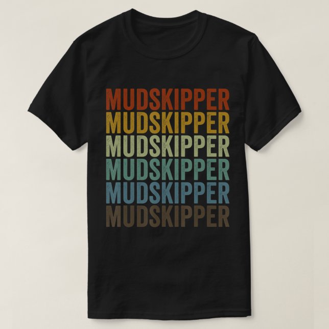 Mudskipper Fish Retro T-Shirt (Design framsida)