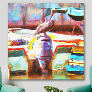 Muelle Los Peines Pelican 0463 Art. Canvastryck