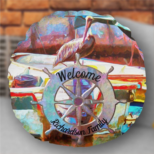 Muelle Los Peines Pelican 0463 Rund Kudde (Skapare uppladdad)