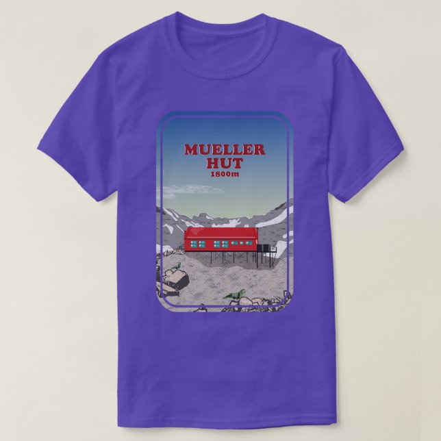 Mueller Hut Nya Zeeland T Shirt (Design framsida)