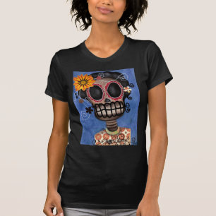 Muerta skelett- day of the deadskjorta tee