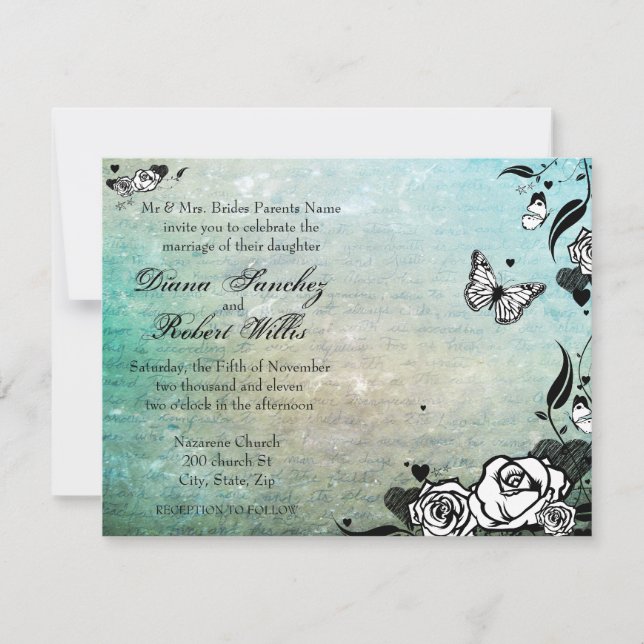 Muerte Day of the Dead Calaveras Sockerskalle Inbjudningar (Framsida)