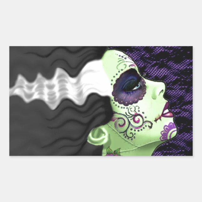 Muertos Bride Rektangulärt Klistermärke (Framsida)