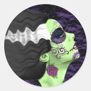 Muertos Bride Runt Klistermärke