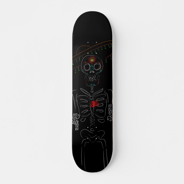 Muertos Mini Skateboard Bräda 18,5 Cm (Framsida)