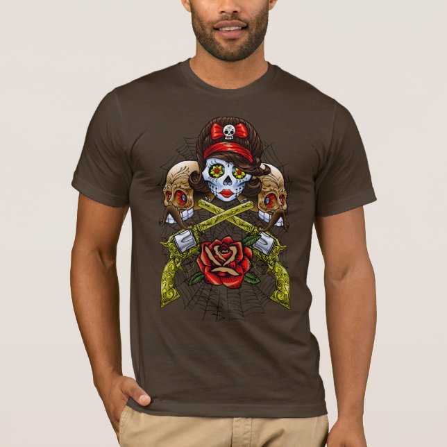 Muertos V4 färg Tee Shirt (Framsida)