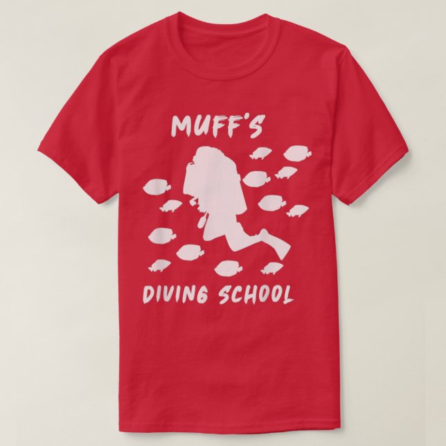 Muff s Diving School Funny 3 T Shirt (Design framsida)
