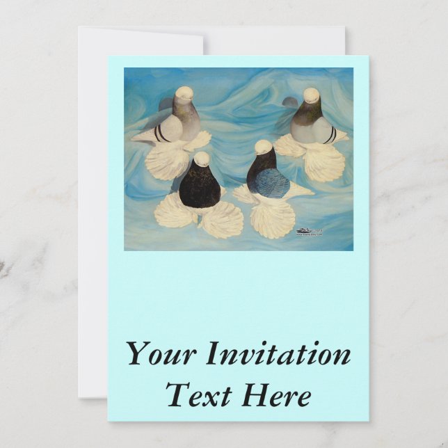 Muffade Tumblers Fyra Inbjudningar (Framsida)