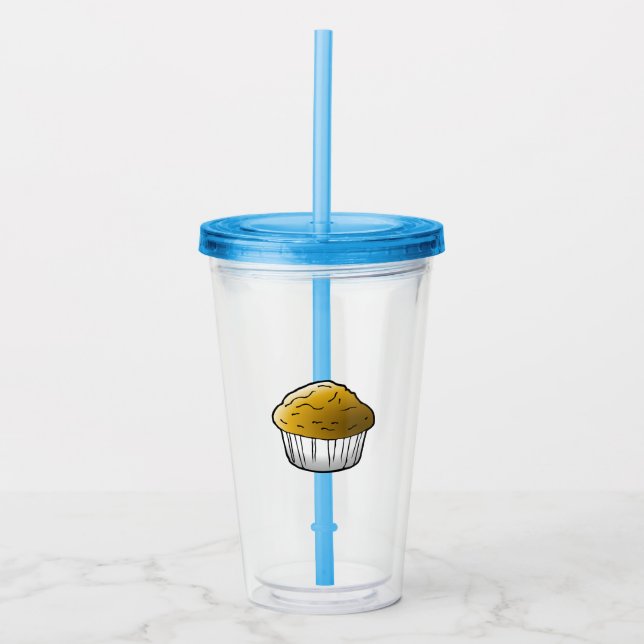 Muffin Akryl Tumbler Take Away Mugg (Framsida)