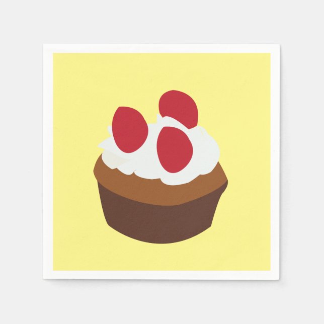 Muffin Cupcake Pappersservett (Framsidan)