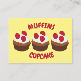 Muffin Cupkaka Bakery Visitkort