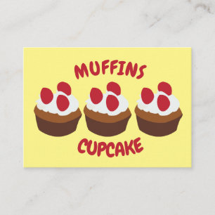 Muffin Cupkaka Bakery Visitkort