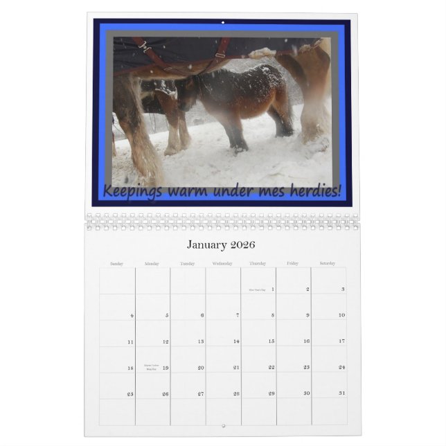 Muffin den Herdmaster kalendern Kalender (Jan 2026)