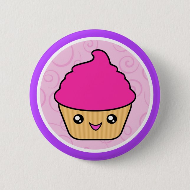 Muffin för Kawaii Cuppy tårtarosor Knapp (Framsida)