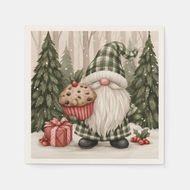 Muffin Gnome Pappersservett (Framsidan)