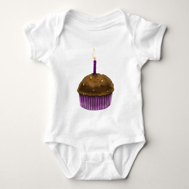 Muffin Grattis på födelsedagen Tee Shirt (Framsida)