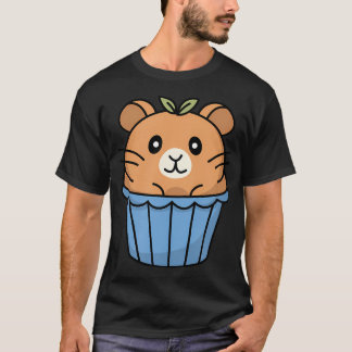 Muffin Hamster Söt Baka Djur Puns Konst Kul T Shirt