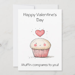 Muffin jämför sig med dig! – Bedårande Alla hjärta Kort