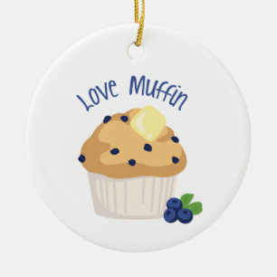 Muffin Kärlek Julgransprydnad Keramik