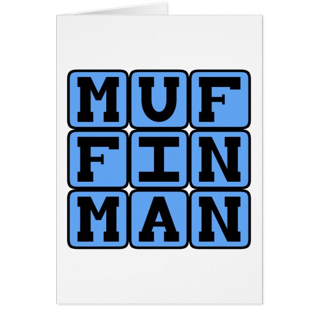Muffin Man Hälsningskort (Framsidan)