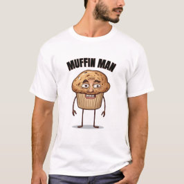 Muffin Man Rolig Design Brainrot Stil t-shirt