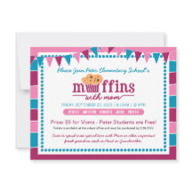 Muffin med inbjudan till skolor/organisation i Mam