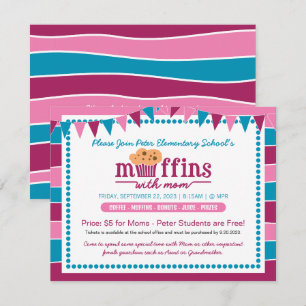 Muffin med inbjudan till skolor/organisation i Mam