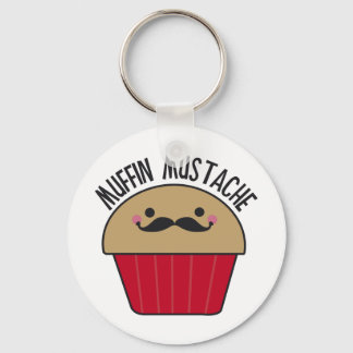 Muffin Mustache Nyckelring