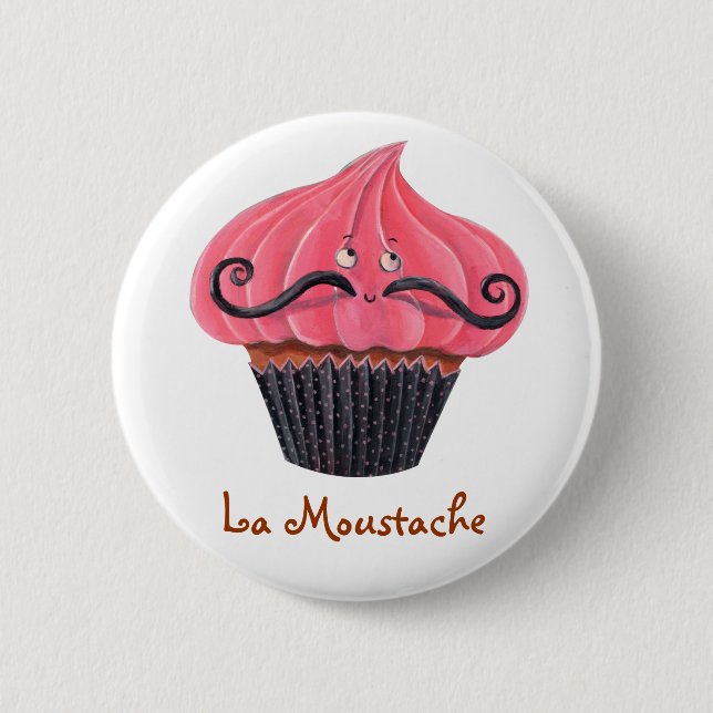 Muffin- och LaMoustache Knapp (Framsida)