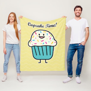 Muffin Time med den söta efterrättfondanten för Fleecefilt