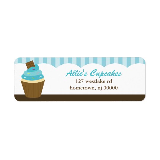 Muffinadressetiketter Returadress Etikett