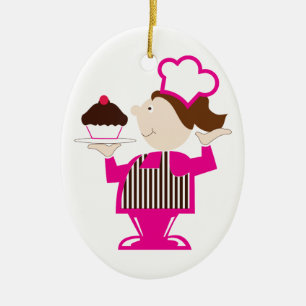 Muffinbagare Julgransprydnad Keramik