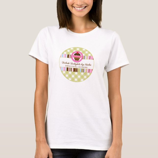 Muffinbageriaffär Tee Shirt (Framsida)