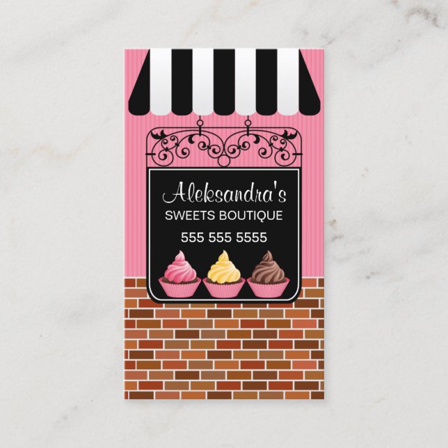 MuffinbageriBoutique Visitkort (Framsida)